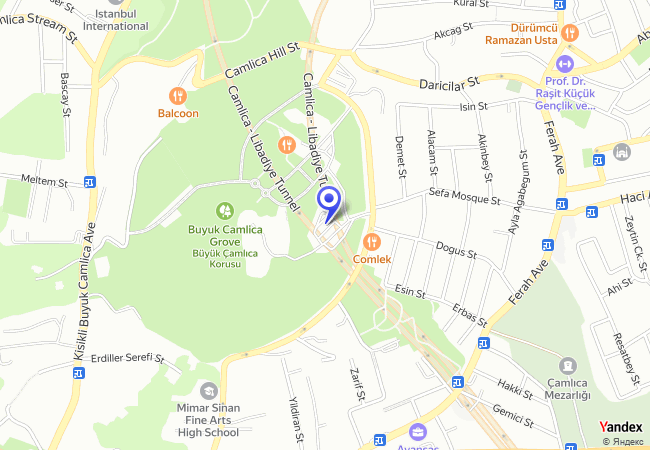 0359 Büyük Çamlıca Korusu Sosyal Tesisleri Önü 0359 Büyük Çamlıca Korusu Sosyal Tesisleri Önü