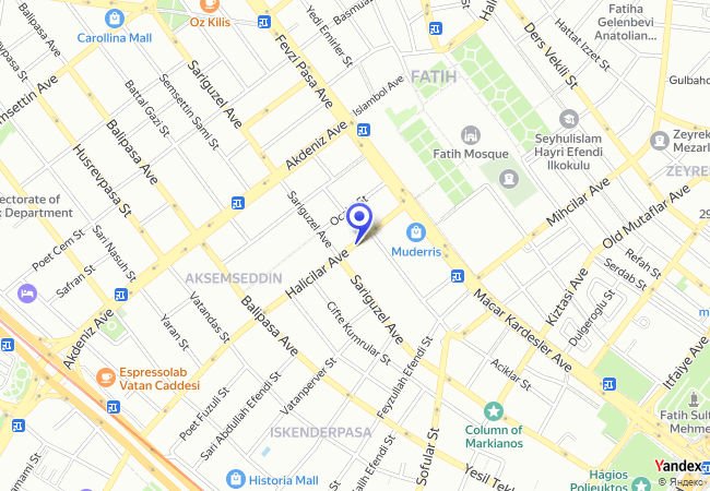 1233 Fatih Halıcılar Caddesi 1233 Fatih Halıcılar Caddesi