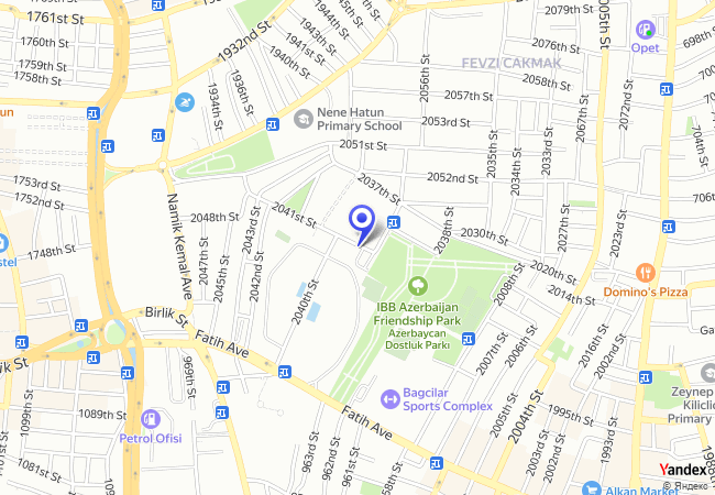 1356 Azerbaycan Dostluk Parkı Zemin Altı Otoparkı