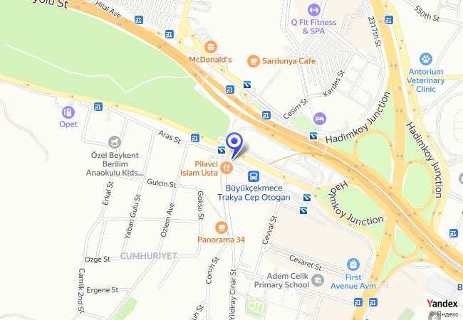 1535 Büyükçekmece Metrobüs Durağı Yanı PD Zemin Altı Otoparkı