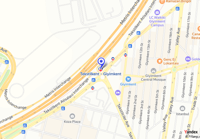 1840 Giyimkent Tekstilkent Metro Zemin Altı Otoparkı